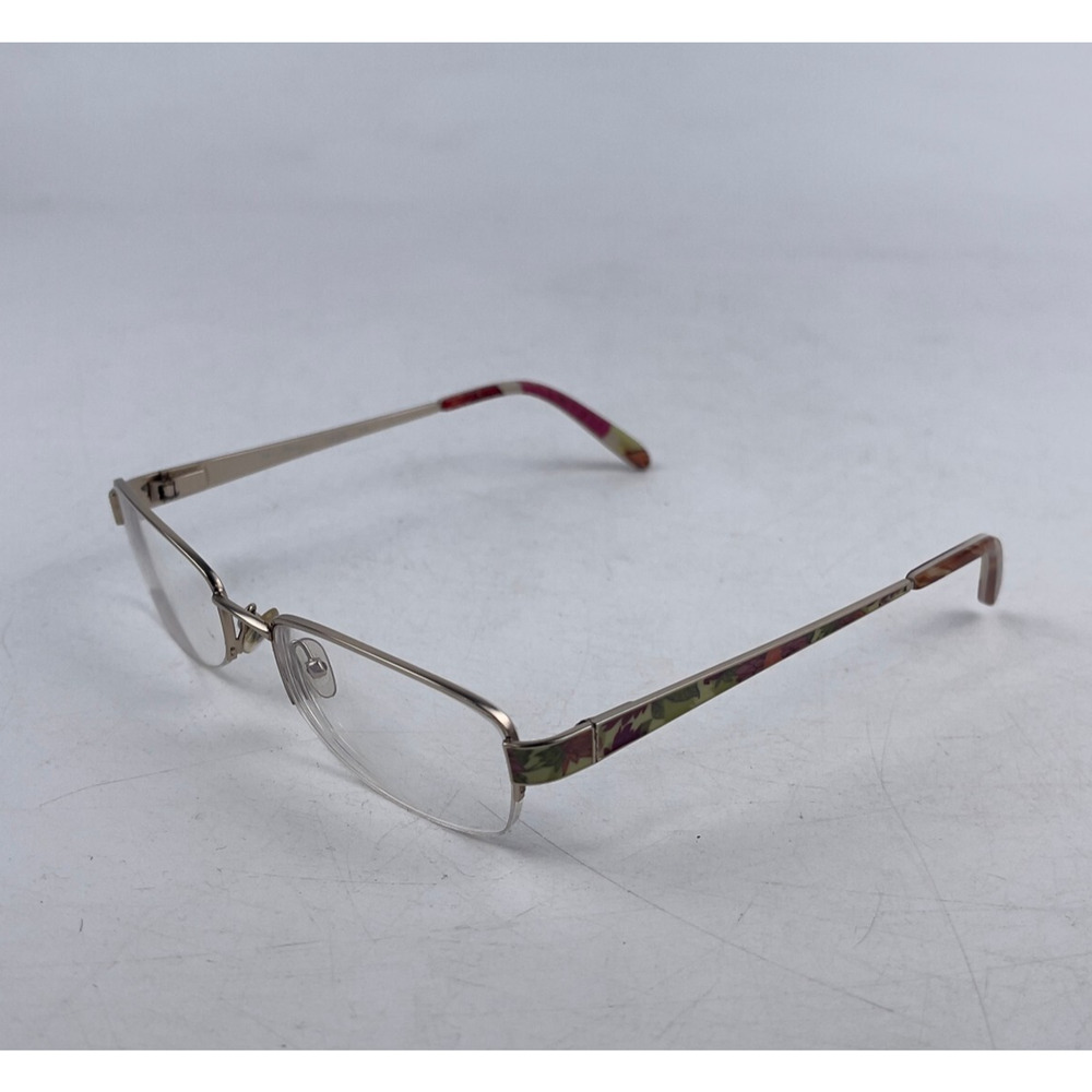 Vera Bradley Women's Eyeglasses Frame Brown Camouflage Half Rim 52-18-135mm‎